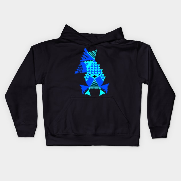 Tropical Fish, Blue Kids Hoodie by AnimalMagic